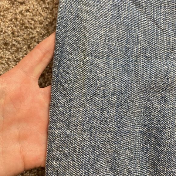 Miss Me Cuffed Capri Low Rise Jeans Distressed Jewled Pockets Size 26 - Picture 12 of 13